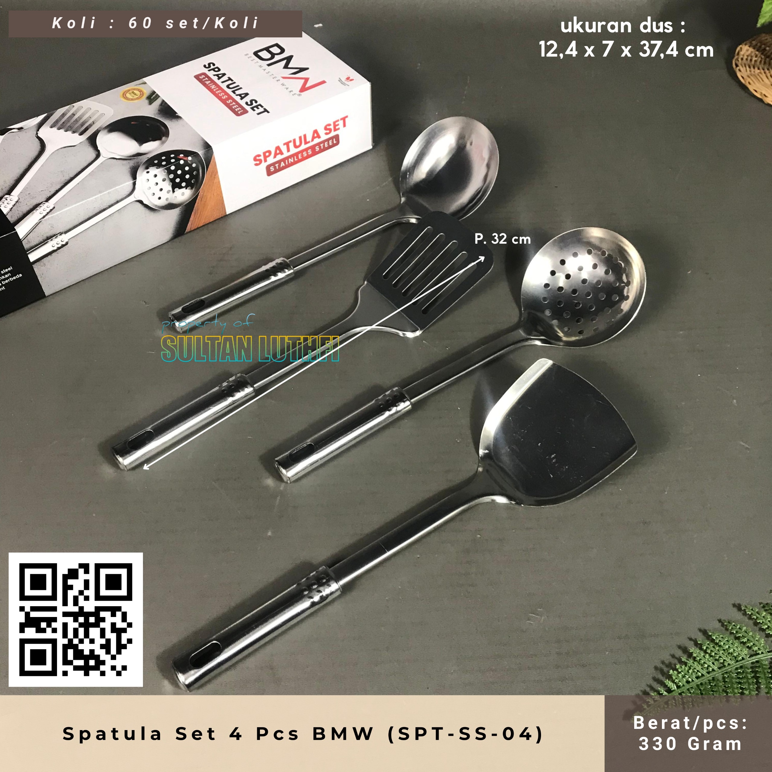 Spatula Set 4 Pcs BMW (SPT-SS-04)