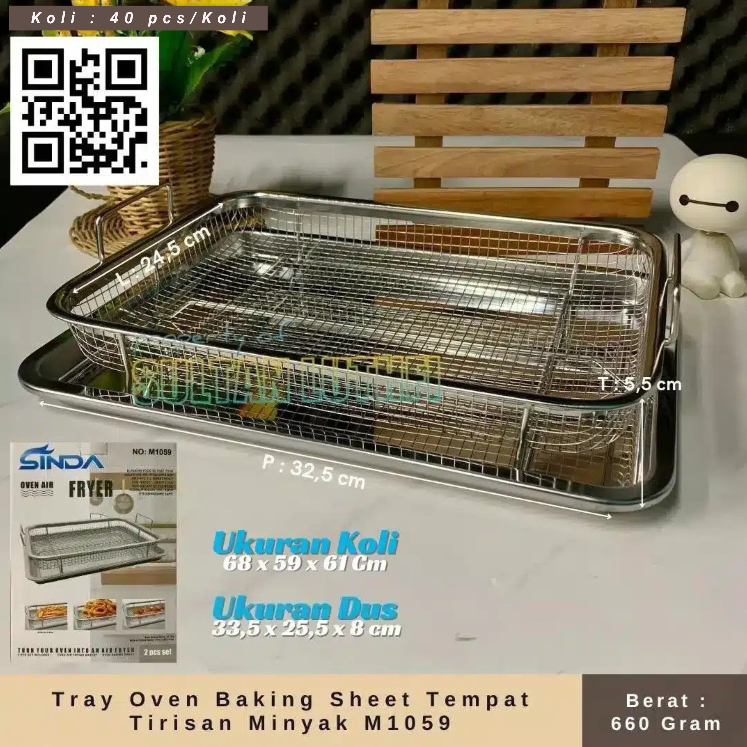 Tray Oven Baking Sheet Tempat Tirisan Minyak M105912