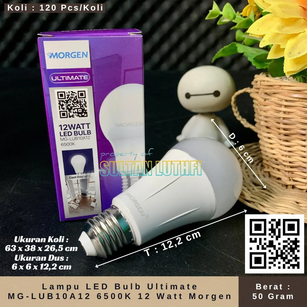 Lampu LED Bulb Ultimate MG-LUB10A12 6500K 12 Watt Morgen_11zon