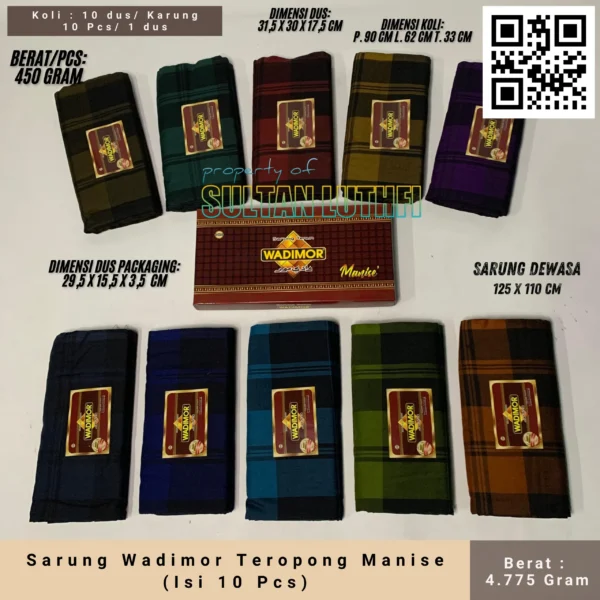 Sarung Wadimor Teropong Manise (Isi 10 Pcs)