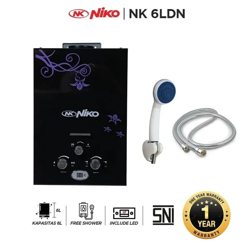 Gas Water Heater 6L LED Display Niko NK 6LDN_11zon_11zon