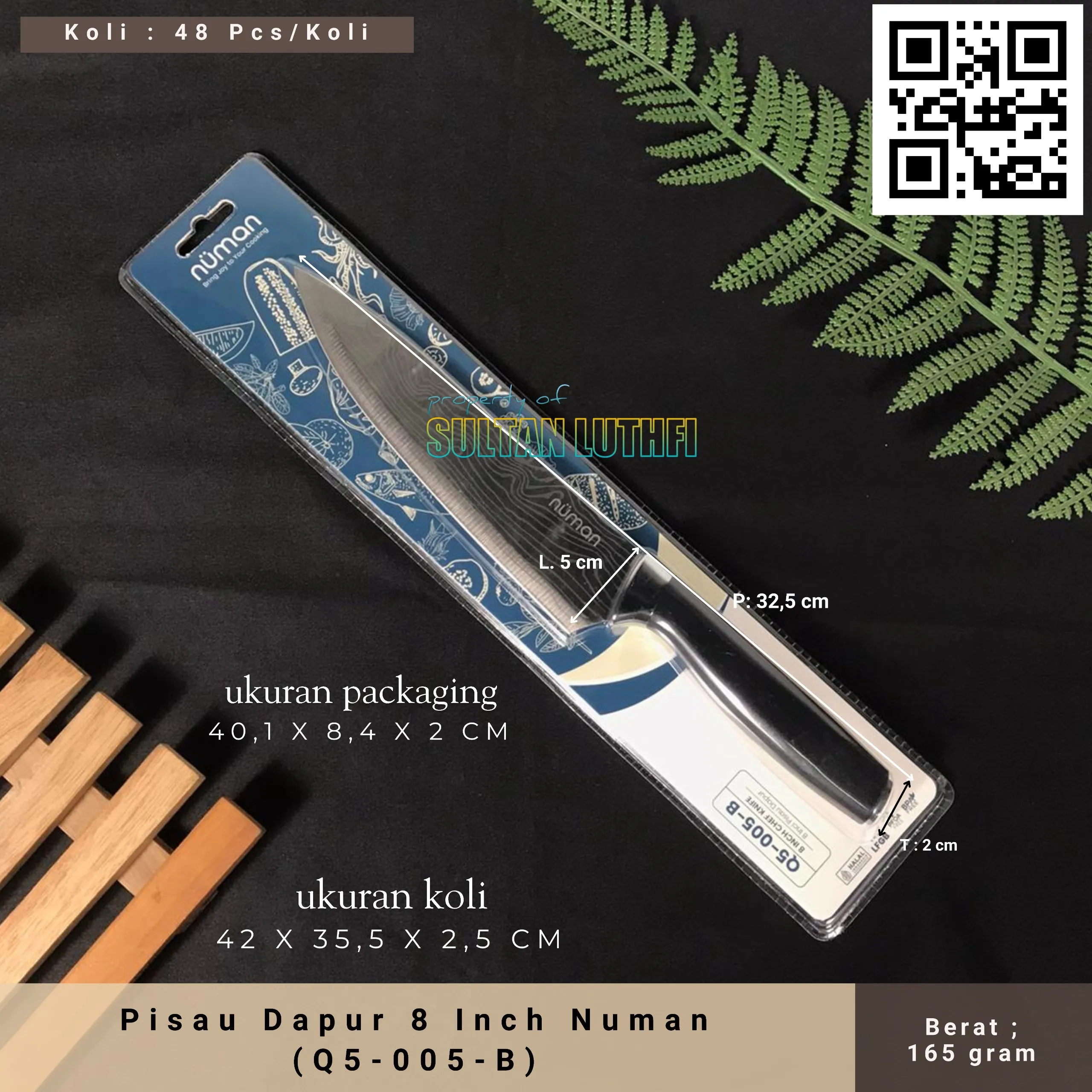 Pisau Dapur 8 Inch Numan (Q5-005-B)_11zon