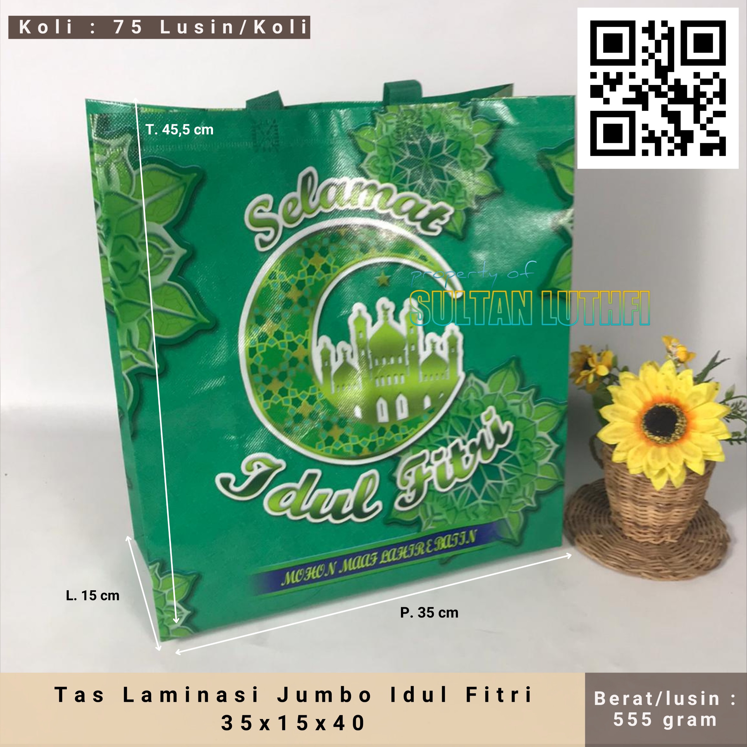 Tas Laminasi Jumbo Idul Fitri 35x15x40
