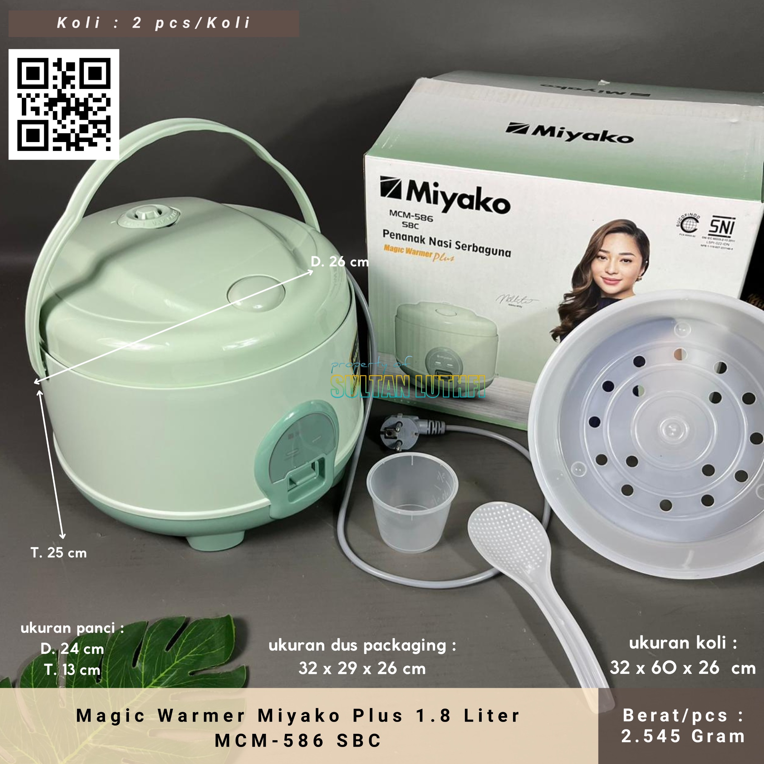 Magic Warmer Miyako Plus 1.8 Liter MCM-586 SBC