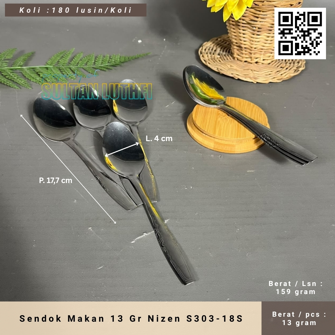 Sendok Makan 13 Gr Nizen S303-18S